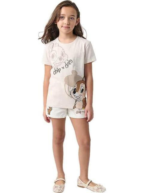 PLAYERA CHIP Y DALE BEIGE DISNEY