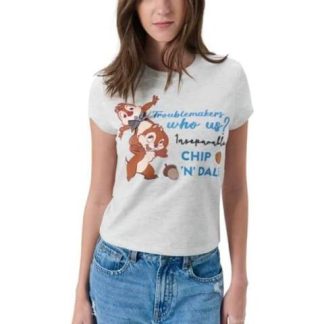 PLAYERA CHIP Y DALE GRIS DISNEY