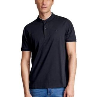 PLAYERA CUELLO MAO NEGRO HPC POLO