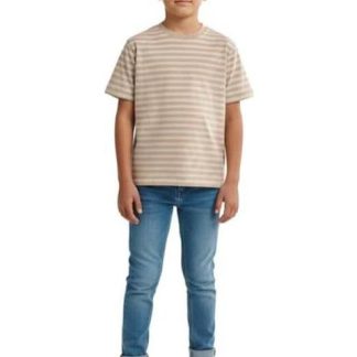 PLAYERA CUELLO REDONDO BEIGE NEXT CO