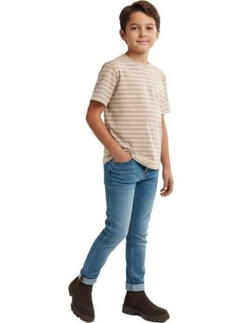 PLAYERA CUELLO REDONDO BEIGE NEXT CO - Imagen 6