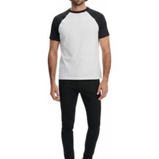 PLAYERA CUELLO REDONDO BLANCO/NEGRO NEXT CO