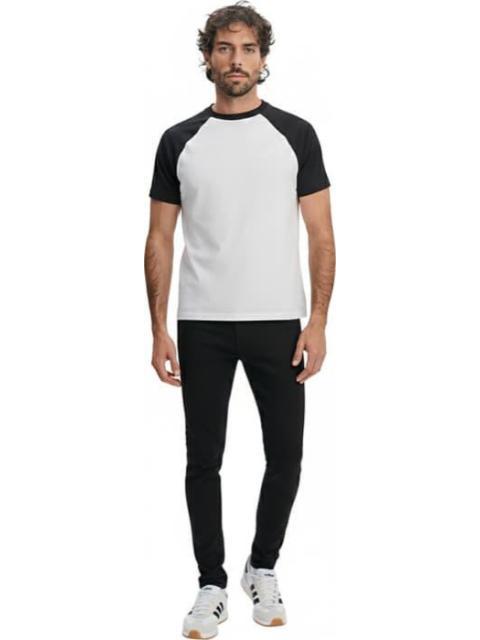 PLAYERA CUELLO REDONDO BLANCO/NEGRO NEXT CO