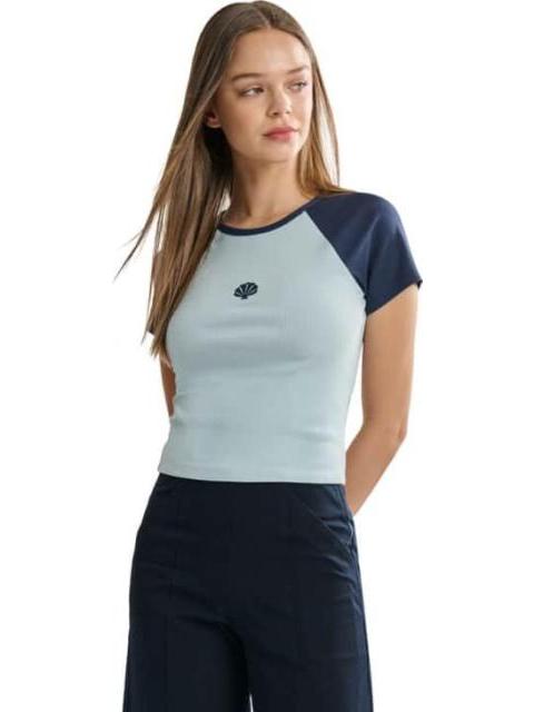 PLAYERA DAMA AZUL HOLLY LAND - Imagen 5
