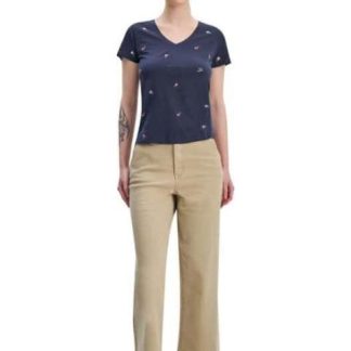 PLAYERA DAMA AZUL MARINO HOLLY LAND