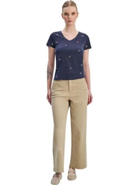 PLAYERA DAMA AZUL MARINO HOLLY LAND