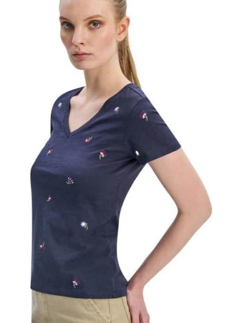 PLAYERA DAMA AZUL MARINO HOLLY LAND - Imagen 5