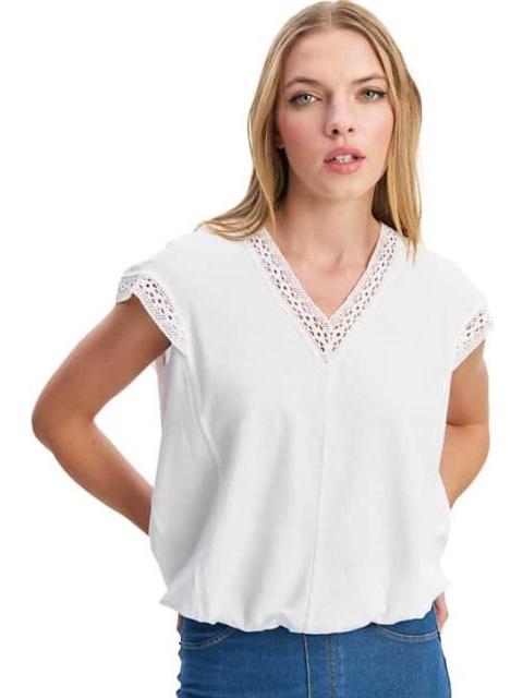 PLAYERA DAMA BLANCO HOLLY LAND