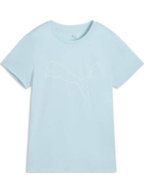 PLAYERA DE ENTRENAMIENTO W TAD ESSENTIAL LOGO TEE AZUL PUMA
