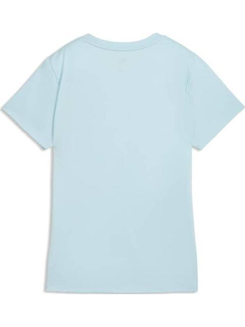 PLAYERA DE ENTRENAMIENTO W TAD ESSENTIAL LOGO TEE AZUL PUMA - Imagen 2