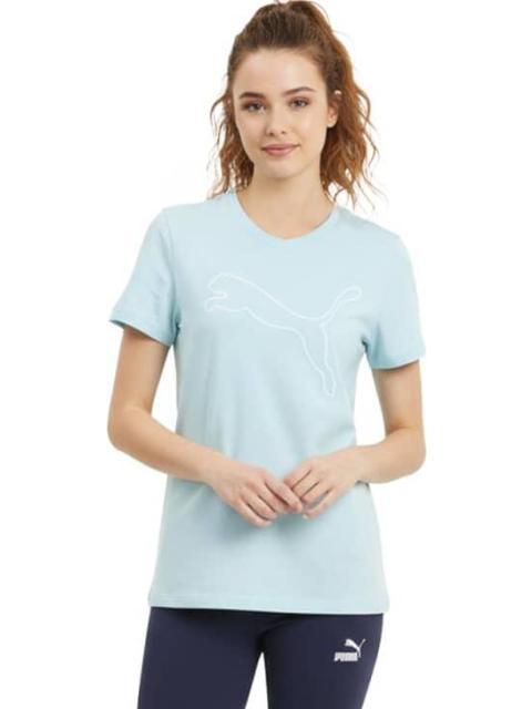 PLAYERA DE ENTRENAMIENTO W TAD ESSENTIAL LOGO TEE AZUL PUMA - Imagen 5