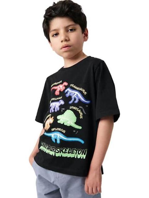 PLAYERA DINOSAURIO NEGRO NEXT CO - Imagen 3