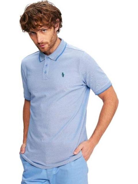 PLAYERA ESTAMPADA AZUL HPC POLO - Imagen 4