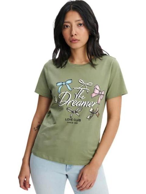 PLAYERA ESTAMPADA AZUL MENTA HOLLY LAND