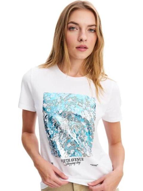 PLAYERA ESTAMPADA BLANCO HOLLY LAND - Imagen 2