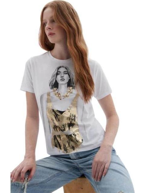 PLAYERA ESTAMPADA BLANCO HOLLY LAND - Imagen 3