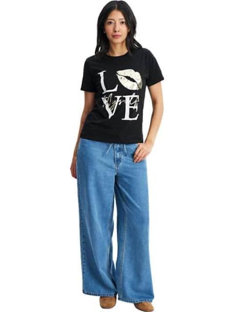 PLAYERA ESTAMPADA BLANCO/NEGRO HOLLY LAND