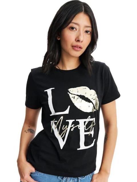 PLAYERA ESTAMPADA BLANCO/NEGRO HOLLY LAND - Imagen 2