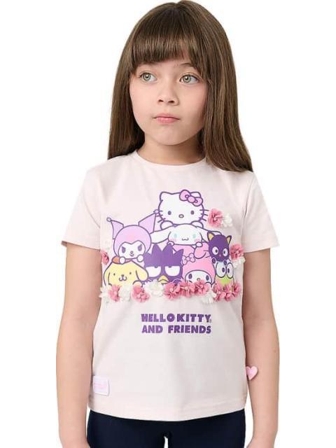 PLAYERA HELLO KITTY ROSA HELLO KITTY AND FRIENDS - Imagen 4