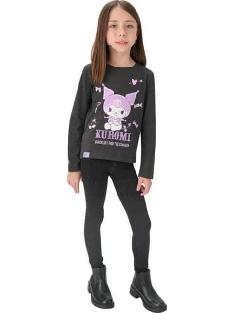 PLAYERA KUROMI GRIS KUROMI