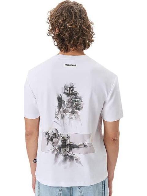 PLAYERA MANDALORIAN BLANCO THE MANDALORIAN - Imagen 3