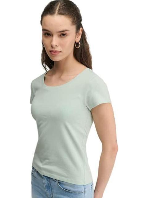 PLAYERA MANGA CORTA AZUL MENTA HOLLY LAND - Imagen 3