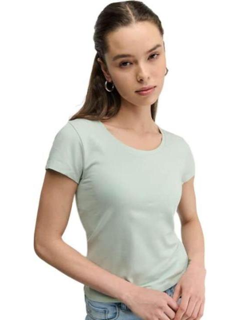 PLAYERA MANGA CORTA AZUL MENTA HOLLY LAND - Imagen 4