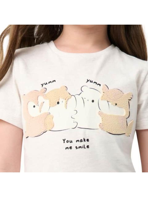 PLAYERA MANGA CORTA BEIGE HOLLY LAND KIDS - Imagen 6