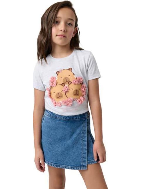 PLAYERA MANGA CORTA GRIS HOLLY LAND KIDS - Imagen 2
