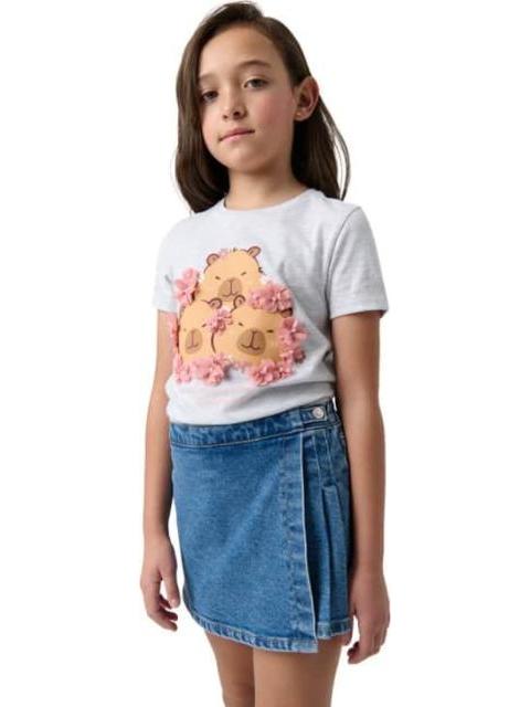 PLAYERA MANGA CORTA GRIS HOLLY LAND KIDS - Imagen 3
