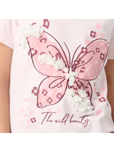 PLAYERA MANGA CORTA ROSA HOLLY LAND KIDS - Imagen 6