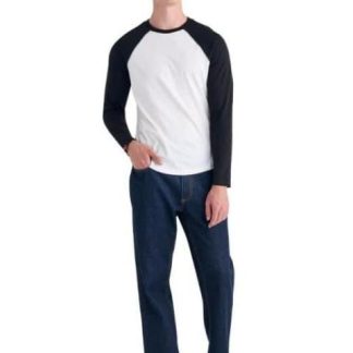PLAYERA MANGA LARGA BLANCO/NEGRO NEXT CO