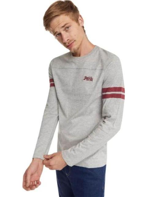 PLAYERA MANGA LARGA MODA GRIS NEXT CO - Imagen 4