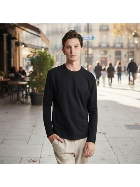 PLAYERA MANGA LARGA NEGRO NEXT CO