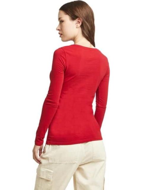 PLAYERA MANGA LARGA ROJO HOLLY LAND - Imagen 6