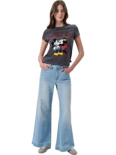PLAYERA MICKEY MOUSE GRIS MINNIE MOUSE