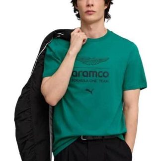 PLAYERA MOTORSPORT AMF1 ESSENTIAL BIG LOGO TEE (REGULAR) VERDE PUMA