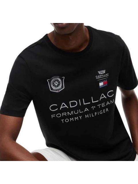 PLAYERA MOTORSPORT TH X CF1 CAR GRAPHIC BLACK TEE NEGRO CADILLAC