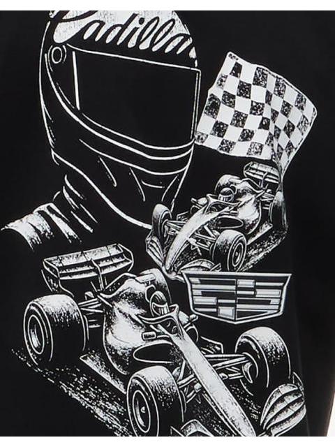 PLAYERA MOTORSPORT TH X CF1 CAR GRAPHIC BLACK TEE NEGRO CADILLAC - Imagen 3
