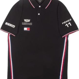PLAYERA MOTORSPORT TH X CF1 REPLICA POLO NEGRO CADILLAC