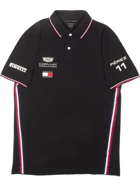 PLAYERA MOTORSPORT TH X CF1 REPLICA POLO NEGRO CADILLAC