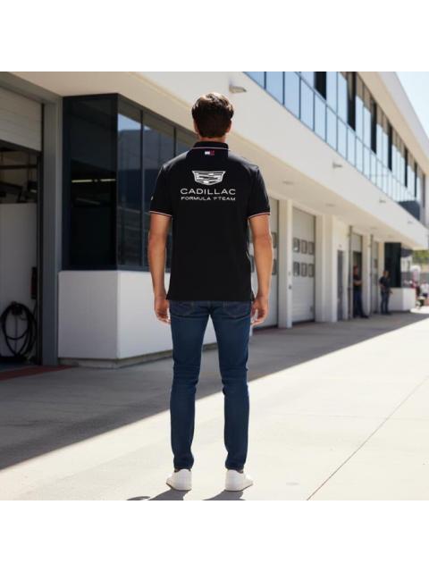 PLAYERA MOTORSPORT TH X CF1 REPLICA POLO NEGRO CADILLAC - Imagen 4