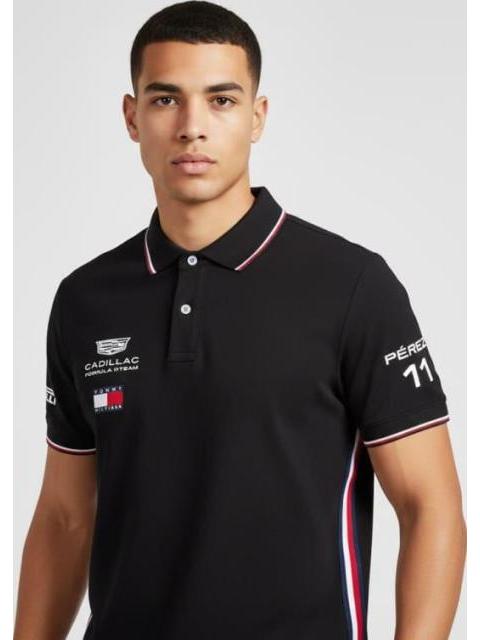 PLAYERA MOTORSPORT TH X CF1 REPLICA POLO NEGRO CADILLAC - Imagen 5