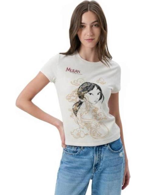 PLAYERA MULAN BEIGE PRINCESS - Imagen 2