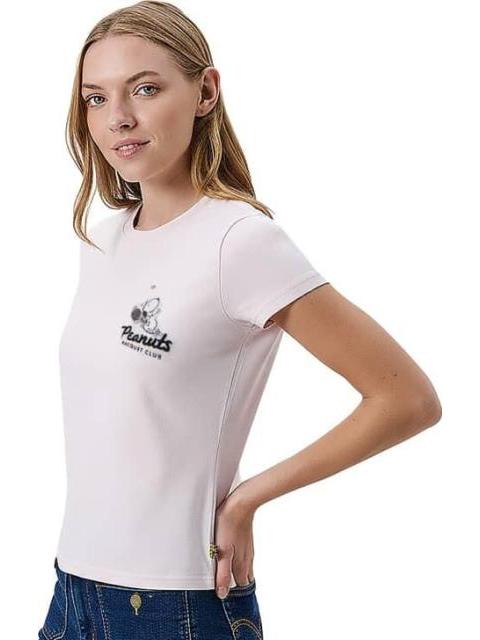 PLAYERA SNOOPY ROSA PEANUTS - Imagen 2