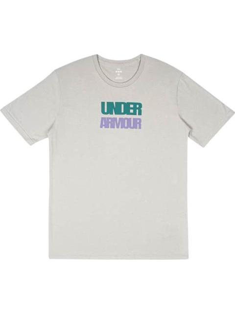 PLAYERA UA M BLOCK LOGO SS GRIS UNDER ARMOUR MEXICO