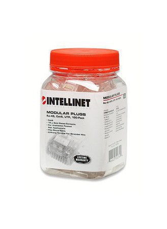 INTELLINET PLUGS MODULARES RJ-45 CAT6 BOTE CON 100 PIEZAS - Imagen 3