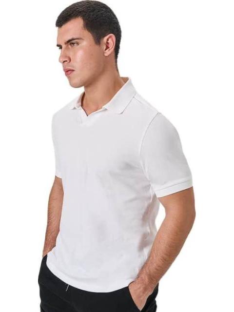 POLO CUELLO ABIERTO BLANCO NEXT CO - Imagen 5