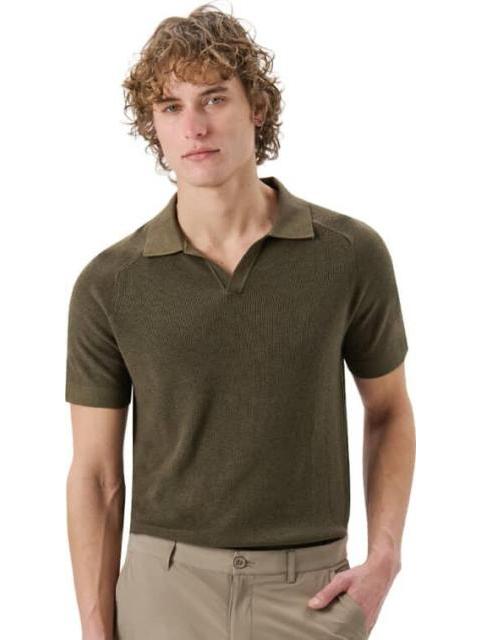 POLO CUELLO ABIERTO VERDE OLIVO D.E.E.P SELECTION - Imagen 2