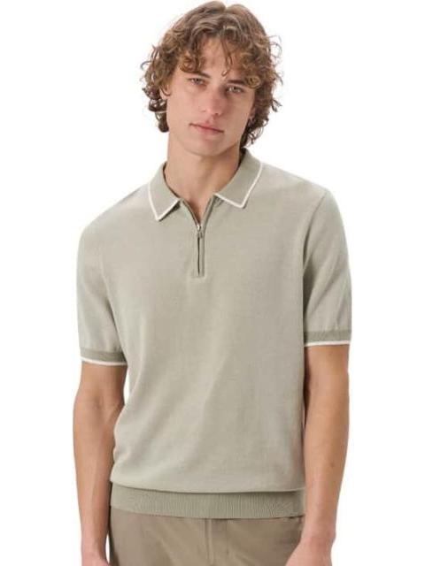 POLO CUELLO ABIERTO VERDE OLIVO D.E.E.P SELECTION - Imagen 2